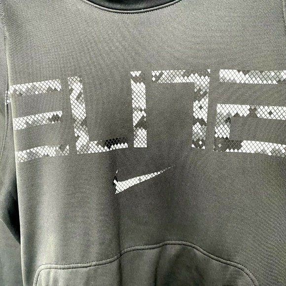 NIKE Elite Dri-Fit Mens Medium Black Hoodie - Picture 5 of 11